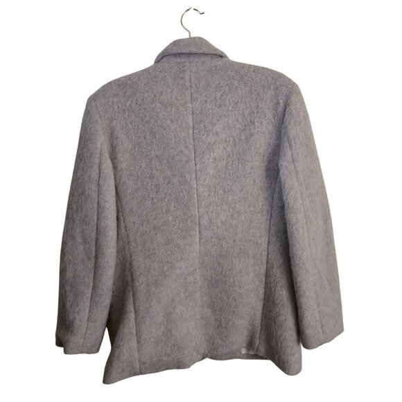 Steve Madden Nana Blazer Jacket Neutral Wool Blend Patch Pockets Size XS - Picture 3 of 12